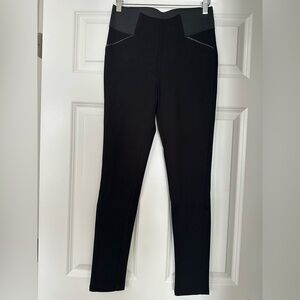 Tailored High Rise Black Leggings